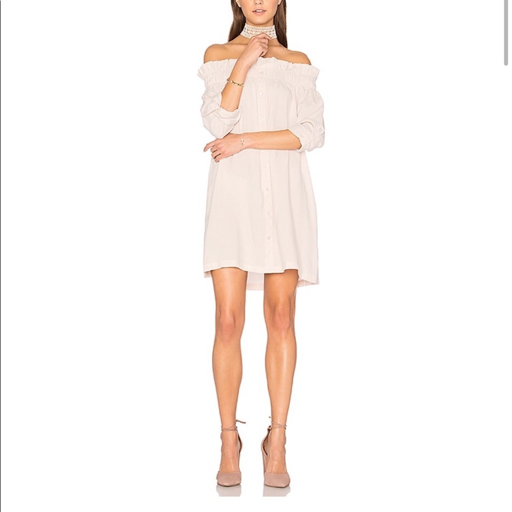 MinkPink Business Class Off Shoulder Dress Size Small - Picture 8 of 10